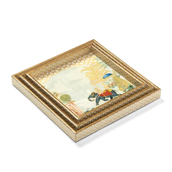 Set_of_3_Square_Wooden_Enamel_Coated_Serving_Trays_For_Home_&_Dining_Table_,_Multipurpose_Tray_Set