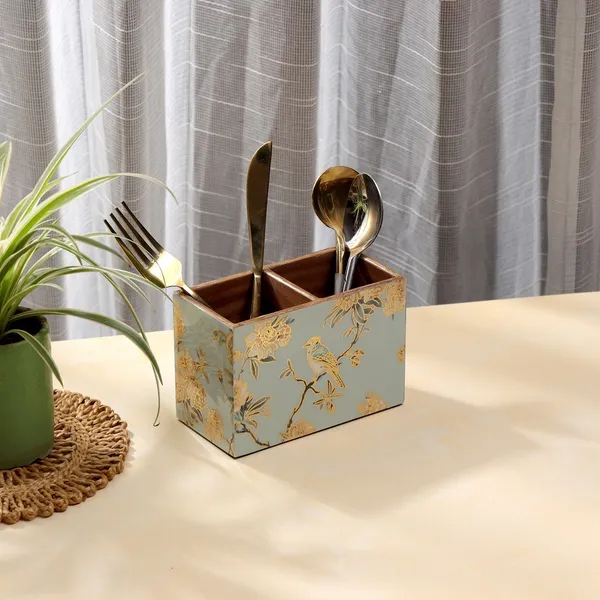 Combo_Set_of_WaterProof_Tray_Utility_Holder_and_Napkin_Holder_Wooden_Enamel_Tray_2_section_Stand_and_Napkin_Holder_for_Home_and_Office
