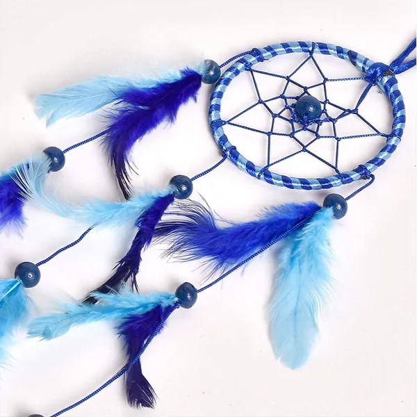 Pack_of_2_Dream_Catcher_Wall_Hanging_with_Multicolor_Feathers_for_Home_Décor,_Festive_Gifting_Hanging_Decoration_Car_Decorative_(16x3_inch)