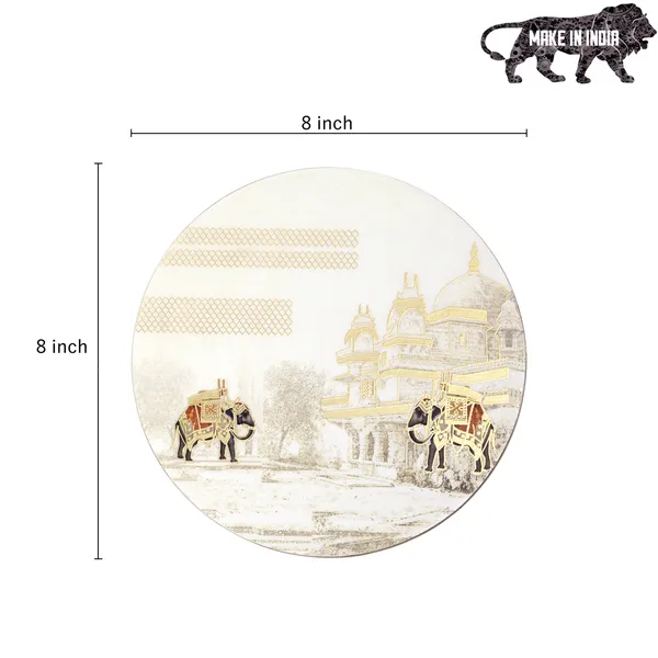 Cream_&_Gold_Wooden_Set_Of_2_Enamel_Coated_Round_Wooden_Trivets_For_Home_,_Waterproof_Printed_Big_Coasters_For_Table_(_(20X20)Cm_)_(Set_Of_2)