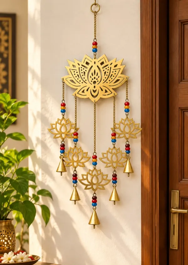 Decorative_Golden_Metal_Lotus_Wall_Hanging_|_Traditional_Floral_Wind_Chime_for_Home_Décor,_Entrance,_Door,_Balcony_&_Festive_Decoration