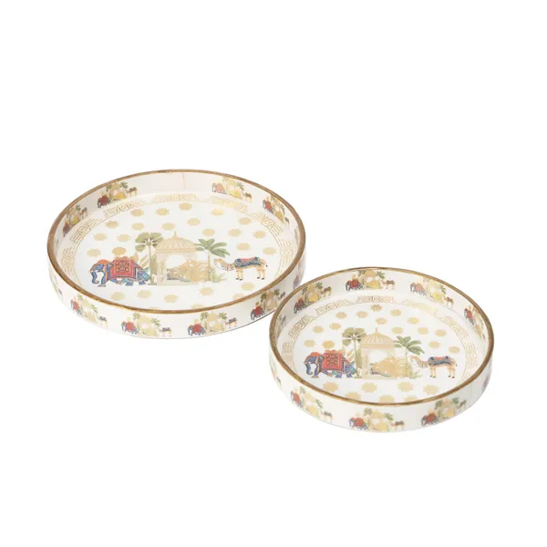 Wooden_Enamel_Coated_Round__Set_of_2_Trays_|_Serving_Tray_for_Home_&_Dining_Table_|_Printed_Multipurpose_Trays__(7x7_,_9x9_Inches)