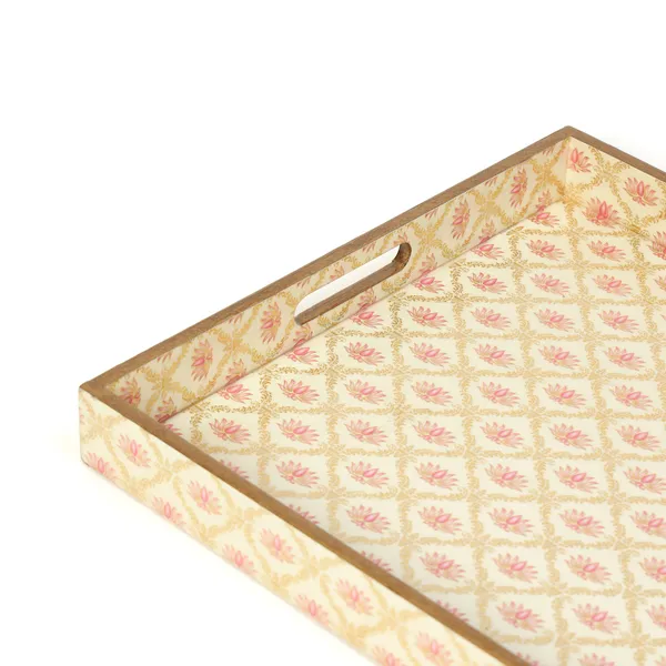 White,_Pink_&_Gold_Wooden_Waterproof_Wooden_Enamel_Coated_Rectangular_Serving_Tray_With_Handles_For_Home_&_Dining_Table_,_Multipurpose_Tray_,_Big_Serving_Tray_(_(56X41X5)Cm_)
