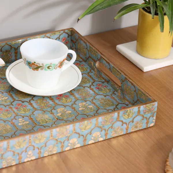 Multicolor_Wooden_Waterproof_Wooden_Enamel_Coated_Rectangular_Serving_Tray_With_Handles_For_Home_&_Dining_Table_,_Multipurpose_Tray_,_Big_Serving_Tray_(_(46X31X5)Cm_)