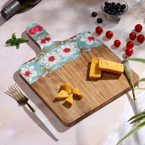 Red_&_Blue_Wooden_Enamel_Coated_Cheese_Board_With_Handle_In_Mangowood_,_Snacks_Platter_For_Home_&_Dining_Table_,_Serving_Platter_(_(36X25)Cm_)