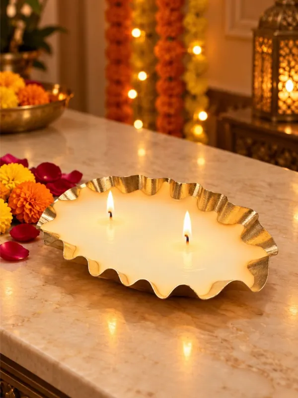 Golden_Metal_Wax_Diya_with_Double_Wick_|_Decorative_Oval_Flower_Design_Candle_Diya_for_Diwali,_Pooja,_Home_Décor,_Festive_Decoration_&_Gifting