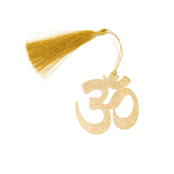 Handcrafted_Brass_Bookmark_?_Golden_OM_with_Tassel_|_Spiritual_Gift,_Meditation_&_Yoga_Book_Accessory