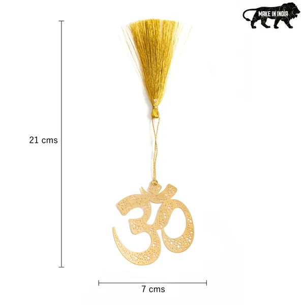 Handcrafted_Brass_Bookmark_?_Golden_OM_with_Tassel_|_Spiritual_Gift,_Meditation_&_Yoga_Book_Accessory