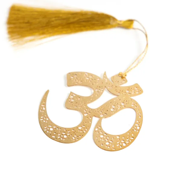 Handcrafted_Brass_Bookmark_?_Golden_OM_with_Tassel_|_Spiritual_Gift,_Meditation_&_Yoga_Book_Accessory