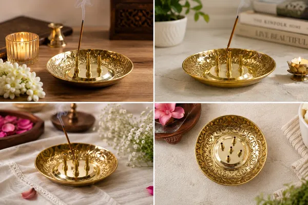 Handcrafted_Brass_Panch_Aarti_Diya_Plate_|_5-Wick_Pooja_Oil_Lamp_for_Home_Temple_&_Festive_Decor