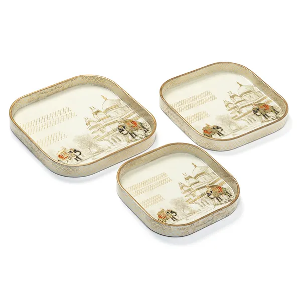 Set_of_3_Square_Curved_Wooden_Enamel_Coated_Serving_Trays_For_Home_&_Dining_Table_,_Multipurpose_Tray_Set