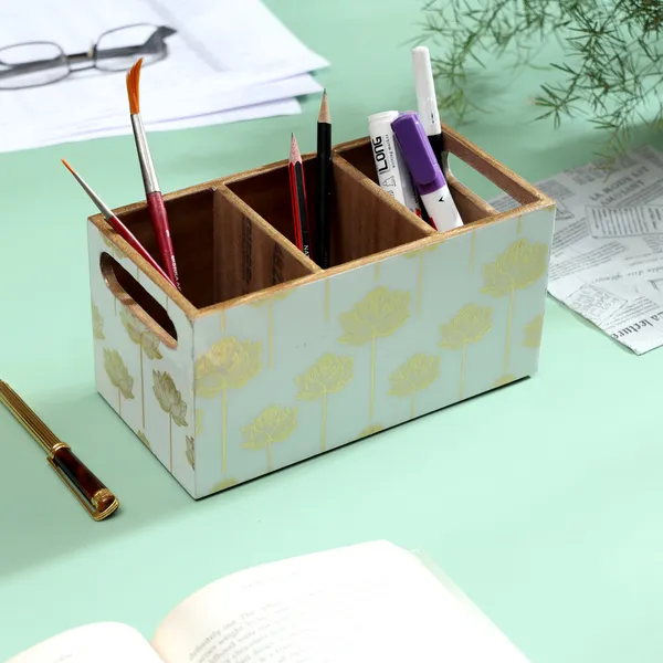 Enamel_Coated_Premium_Waterproof_Multiutility_Wooden_Holders_with_3_Sections_|_Spoon_Stand_Chammach_Holder|_Pen_Stand_(20x15x10_cm)