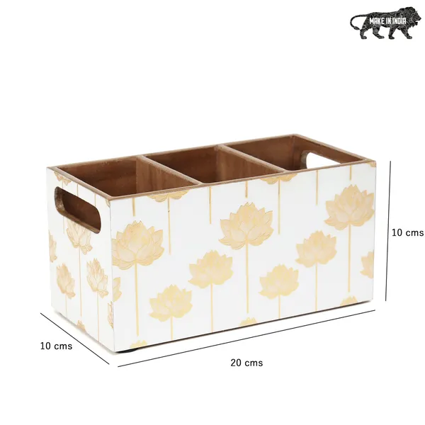 Enamel_Coated_Premium_Waterproof_Multiutility_Wooden_Holders_with_3_Sections_|_Spoon_Stand_Chammach_Holder|_Pen_Stand_(20x15x10_cm)