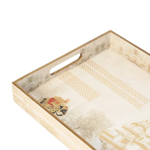 Cream_&_Gold_Wooden_Waterproof_Wooden_Enamel_Coated_Rectangular_Serving_Tray_With_Handles_For_Home_&_Dining_Table_,_Multipurpose_Tray_,_Serving_Tray_(_(38X28X5)Cm_)