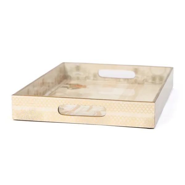 Cream_&_Gold_Wooden_Waterproof_Wooden_Enamel_Coated_Rectangular_Serving_Tray_With_Handles_For_Home_&_Dining_Table_,_Multipurpose_Tray_,_Serving_Tray_(_(38X28X5)Cm_)