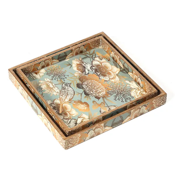 Wooden_Enamel_Coated_Square__Set_of_2_Trays_|_Serving_Tray_for_Home_&_Dining_Table_|_Printed_Multipurpose_Trays__(8x8_,_9x9_Inches)