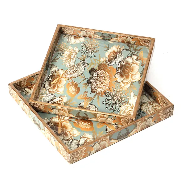 Wooden_Enamel_Coated_Square__Set_of_2_Trays_|_Serving_Tray_for_Home_&_Dining_Table_|_Printed_Multipurpose_Trays__(8x8_,_9x9_Inches)