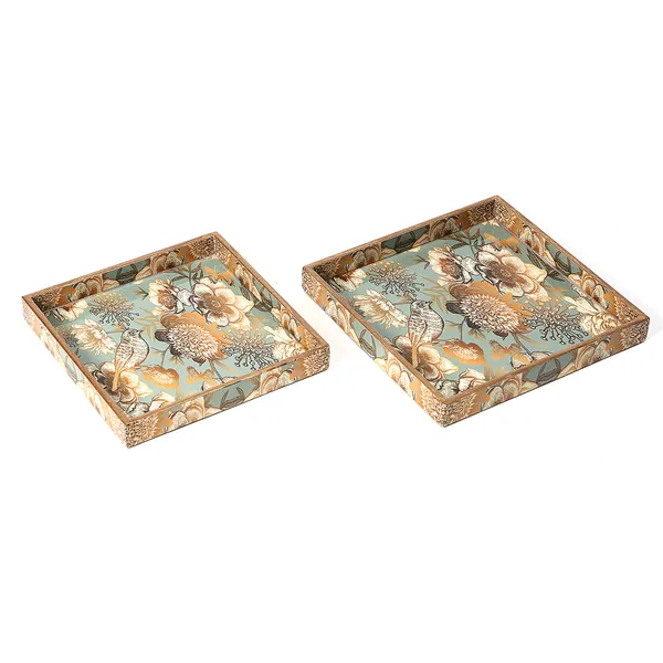 Wooden_Enamel_Coated_Square__Set_of_2_Trays_|_Serving_Tray_for_Home_&_Dining_Table_|_Printed_Multipurpose_Trays__(8x8_,_9x9_Inches)