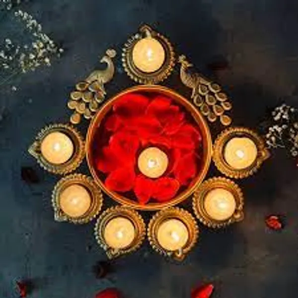 Metal_Golden_Urli_Peacock_Diya_Bowl_10_Inch_for_Diwali_&_Festive_Decoration_|_Pooja_Room,_Living_Room,_Home,_Office,_Balcony,_Indoor_Outdoor_Tealight_Candle_Holder_|Diwali_Gift