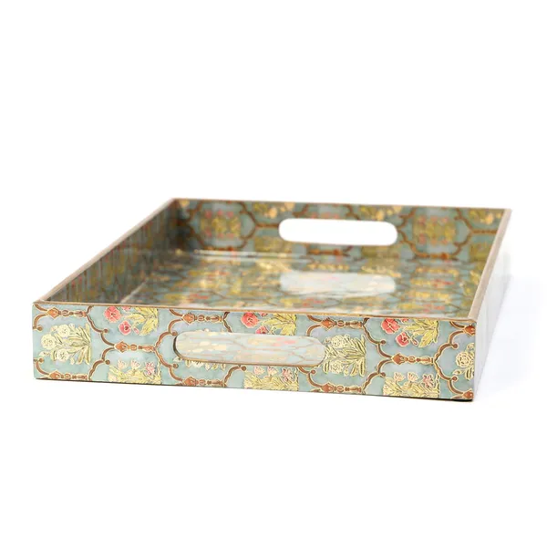 Multicolor_Wooden_Waterproof_Wooden_Enamel_Coated_Rectangular_Serving_Tray_With_Handles_For_Home_&_Dining_Table_,_Multipurpose_Tray_,_Serving_Tray_(_(38X28X5)Cm_)