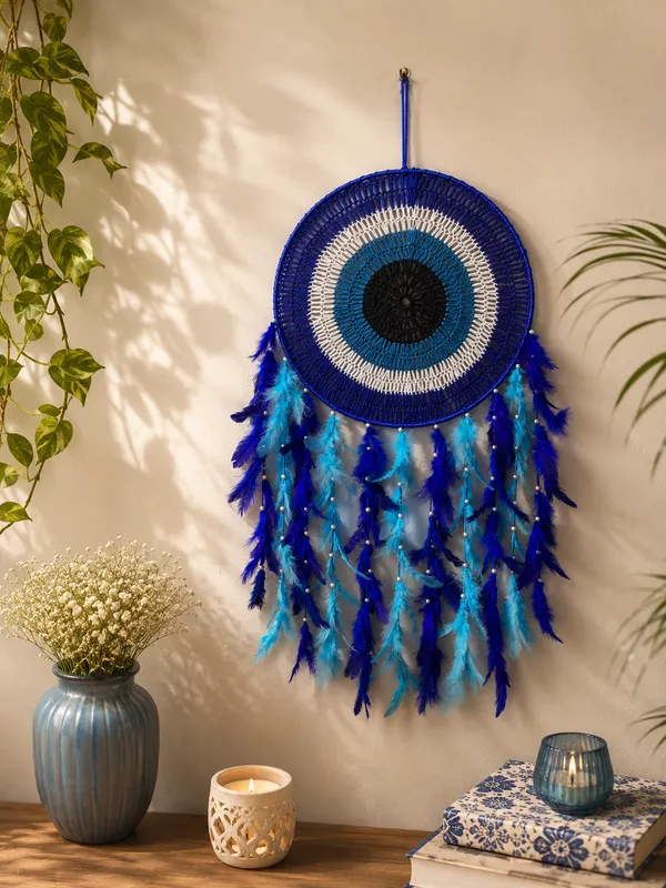 Large_Crochet_Evil_Eye_Dream_Catcher_Wall_Hanging_with_Blue_Feathers_&_Beads_for_Bedroom,_Living_Room_&_Main_Entrance_Decor_(29x12_Inches)