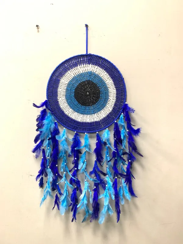 Large_Crochet_Evil_Eye_Dream_Catcher_Wall_Hanging_with_Blue_Feathers_&_Beads_for_Bedroom,_Living_Room_&_Main_Entrance_Decor_(29x12_Inches)