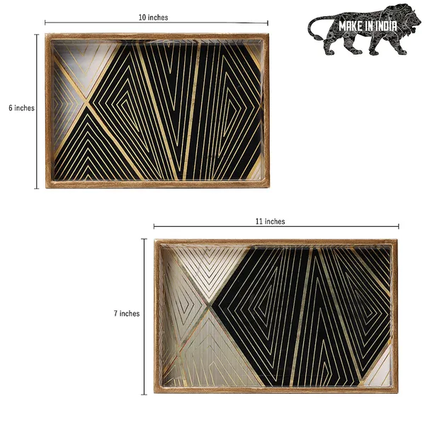 Wooden_Enamel_Coated_Rectangular_Set_of_2_Trays_|_Trending_Serving_Tray_for_Home_&_Dining_Table_|_Printed_Multipurpose_Trays__(10X6_,_11X7_Inches)