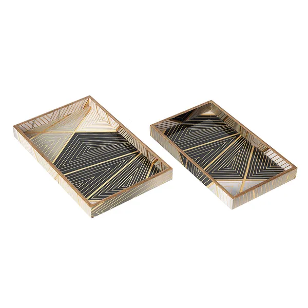 Wooden_Enamel_Coated_Rectangular_Set_of_2_Trays_|_Trending_Serving_Tray_for_Home_&_Dining_Table_|_Printed_Multipurpose_Trays__(10X6_,_11X7_Inches)