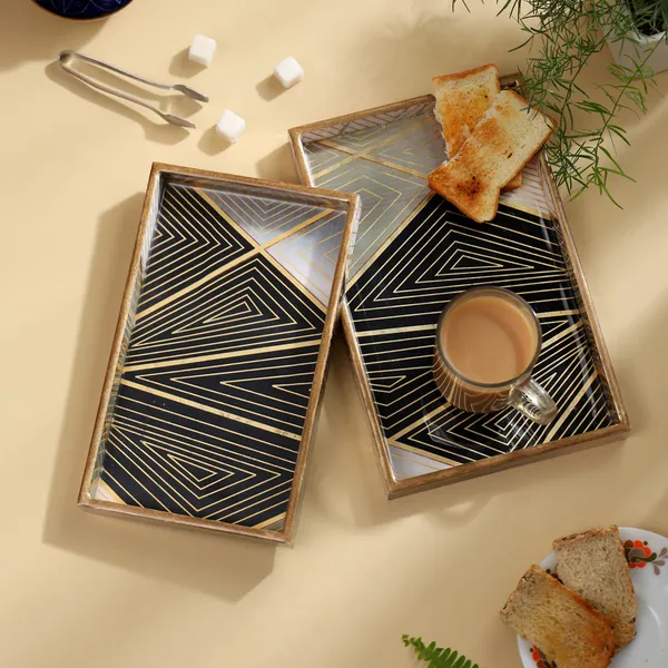 Wooden_Enamel_Coated_Rectangular_Set_of_2_Trays_|_Trending_Serving_Tray_for_Home_&_Dining_Table_|_Printed_Multipurpose_Trays__(10X6_,_11X7_Inches)