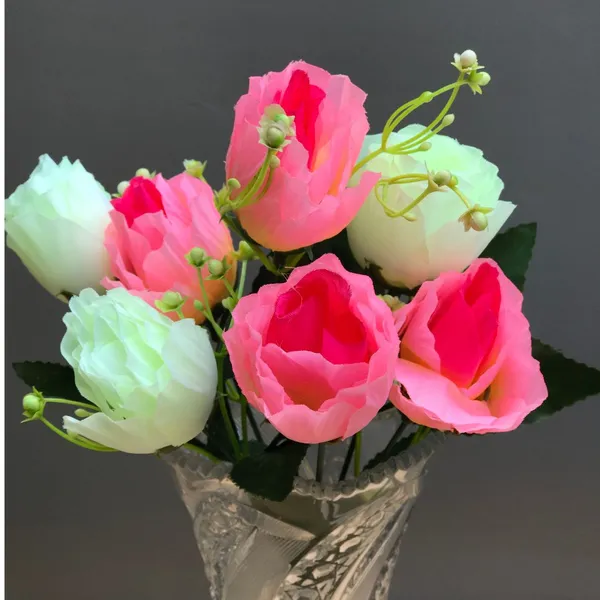 Artificial_Rose_Bouquet_Light_Pink_White_Floral_Bunch_With_Green_Leaves_For_Table_Decoration_Home_Styling_Wedding_Decoration_And_Party_Decor_Pack_of_2_(Vase_Not_Included)