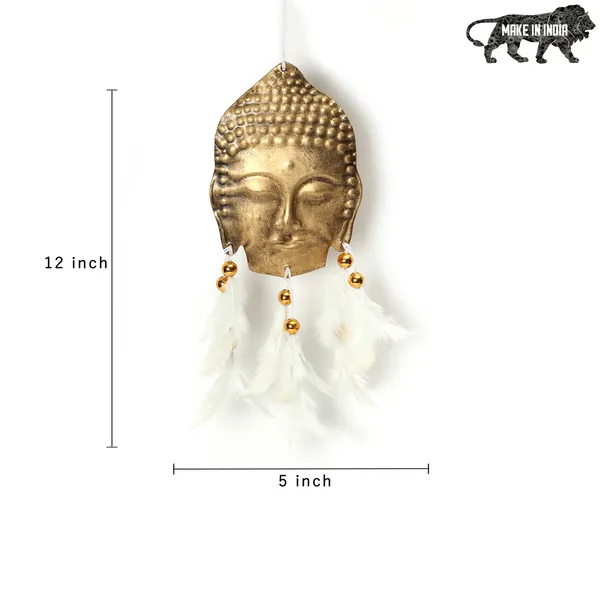 Metal_Buddha_Hanging_with_White_Feathers_for_Home,_Garden,_Balcony,_Car_Decorative_(12x5inch)
