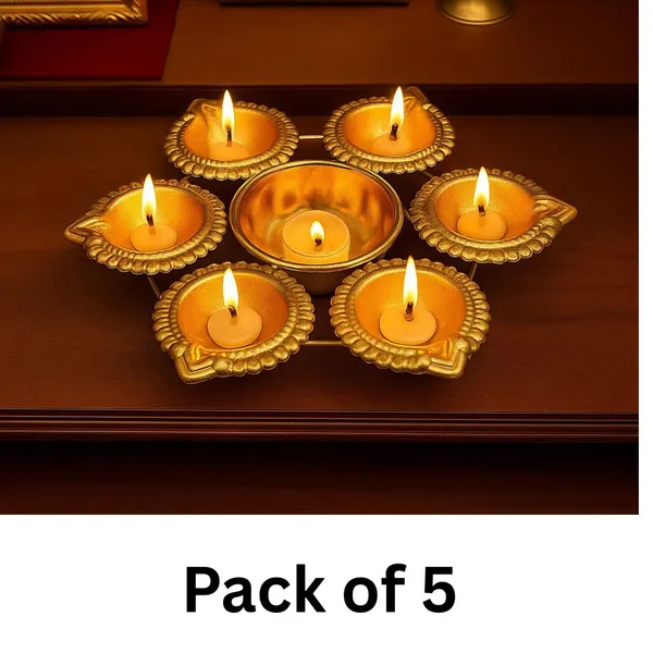 Metal_Golden_Urli_Diya_Bowl_7_Inch_for_Diwali_&_Festive_Decoration_|_Pooja_Room,_Living_Room,_Home,_Office,_Balcony,_Indoor_Outdoor_Tealight_Candle_Holder_|Diwali_Gift_(Pack_of_5)