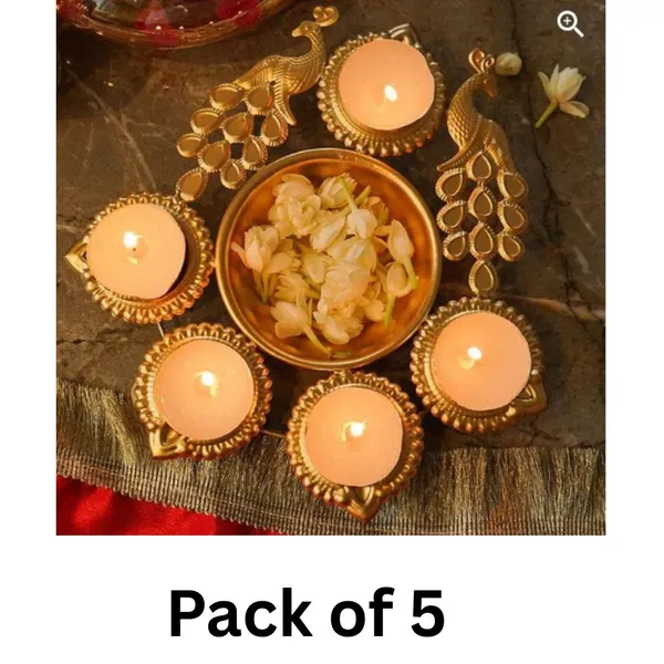 Metal_Golden_Urli_Peacock_Design_Bowl_7_Inch_for_Diwali_&_Festive_Decoration_|_Pooja_Room,_Living_Room,_Home,_Office,_Balcony,_Indoor_Outdoor_Tealight_Candle_Holder_|Diwali_Gift_(Pack_of_5)