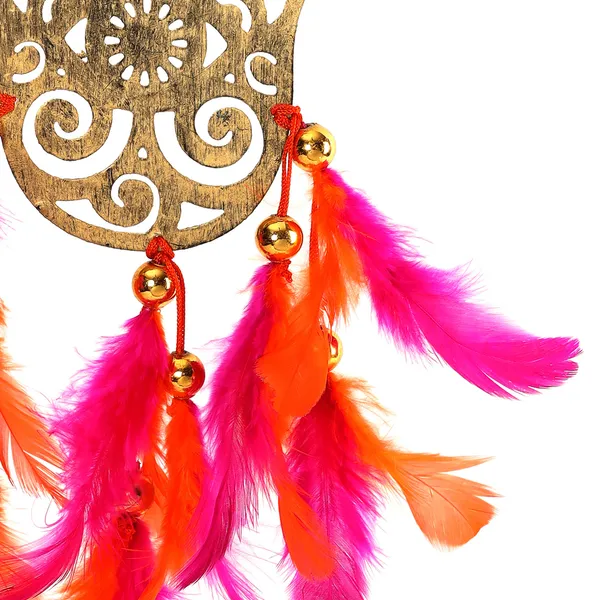 Metal_Hamsa_Hanging_with_Orange_&_Pink_Feathers_for_Home,_Garden,_Balcony,_Car_Decorative_(8x4.75_inch)
