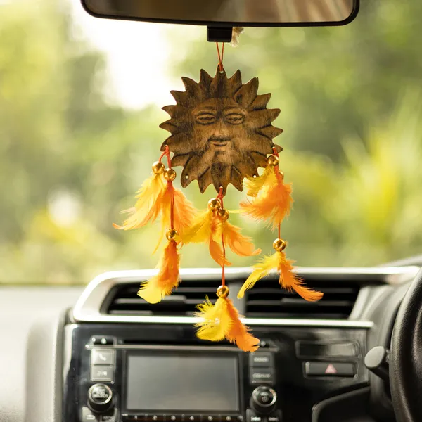 Metal_Sun_Hanging_with_Orange_&_Yellow_Feathers_for_Home,_Garden,_Balcony,_Car_Decorative_(8x4.75_inch)