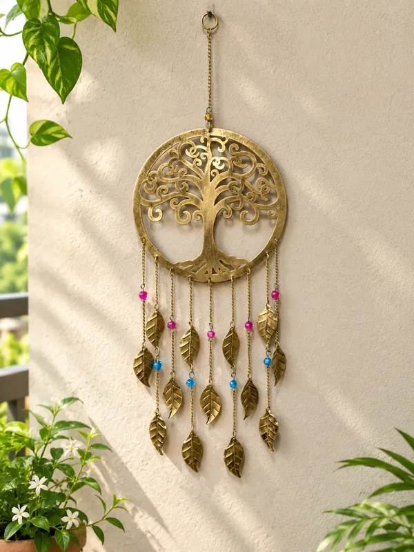 Metal_Tree_of_Life_Wall_Hanging_with_Leaf_Charms_&_Colorful_Beads_for_Home,_&_Wall_Décor_(29x10_Inches)