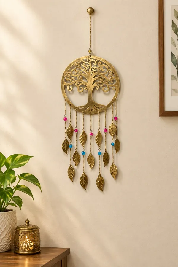 Metal_Tree_of_Life_Wall_Hanging_with_Leaf_Charms_&_Colorful_Beads_for_Home,_&_Wall_Décor_(29x10_Inches)