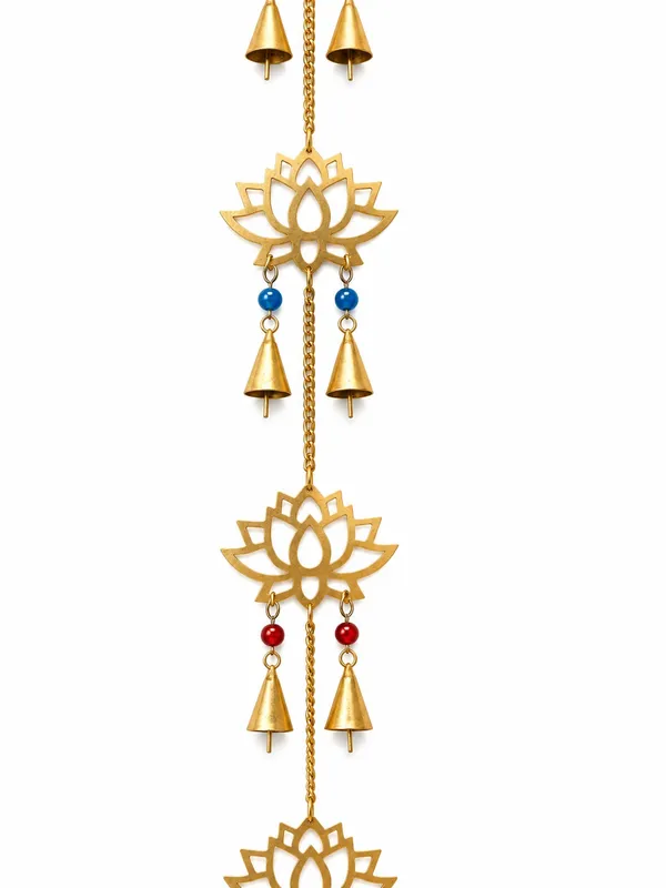 Metal_Wall_Hanging_Windchime_Lotus_Design_with_Hanging_Bells_Latkan_(Pack_of_2)