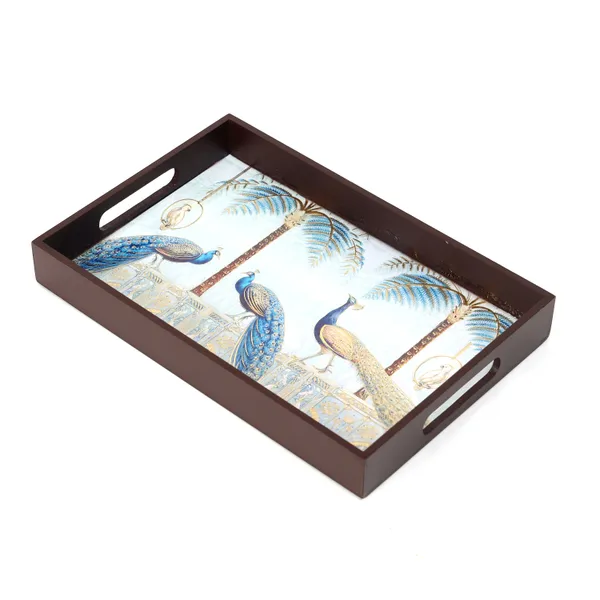 Multi_Wooden_Wooden_Enamel_Coated_Rectangular_Trending_Serving_Tray_For_Home_And_Dining_Table_,_Multipurpose_Tray_,_Serving_Tray_With_Handles_(_(36X25)Cm_)