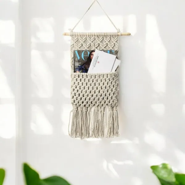 Handcrafted_White_Macrame_Magazine_Holder_Wall_Hanging_Boho_Chic_Cotton_Rope_Mail_Organizer_and_Newsstand_with_Wooden_Dowel_for_Home_&_Office_Decor