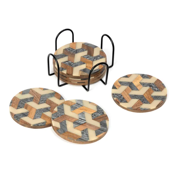 Set_of_6_Inlay_Wooden_Coasters_with_Black_Stand_for_Home_and_Dining_Table_|_Stylish_Coasters_for_Tea_Coffee_and_Bar_(10_x_10_cm)