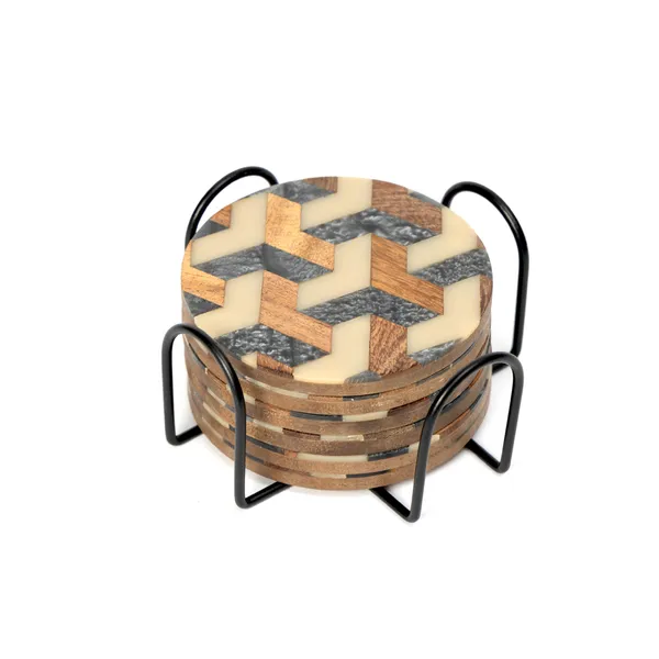 Set_of_6_Inlay_Wooden_Coasters_with_Black_Stand_for_Home_and_Dining_Table_|_Stylish_Coasters_for_Tea_Coffee_and_Bar_(10_x_10_cm)