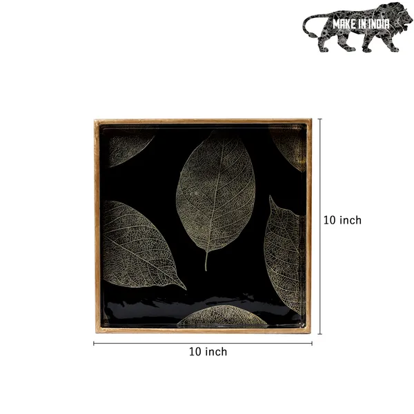 Black_&_Gold_Wooden_Waterproof_Wooden_Enamel_Coated_Serving_Tray_For_Home_And_Dining_Table_,_Multipurpose_Tray_(_(25X25X4)Cm_)