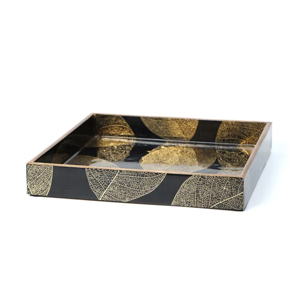 Black_&_Gold_Wooden_Waterproof_Wooden_Enamel_Coated_Serving_Tray_For_Home_And_Dining_Table_,_Multipurpose_Tray_(_(25X25X4)Cm_)