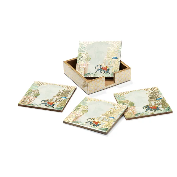 Set_of_4_Enamel_Coated_Wooden_Coasters_with_Stand_for_Home_and_Dining_Table_|_Stylish_Coasters_for_Tea_Coffee_and_Bar