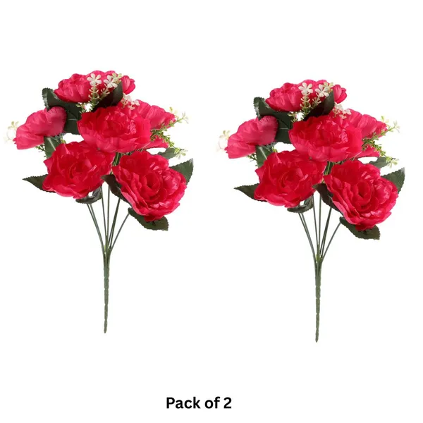 Luxury_Dark_Pink_Artificial_Rose_Bunch_7_Realistic_Silk_Flowers_with_Foliage_for_Living_Room_Decoration,_Bridal_Bouquet,_Anniversary_Gift,_Party_&_Event_Decor_Pack_of_2__(Vase_Not_Included)