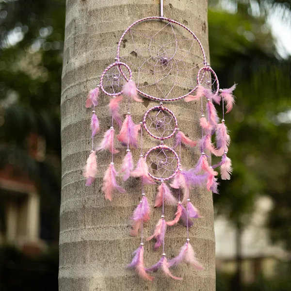 Pack_of_2_Big_Dream_Catcher_Wall_Hanging_with_5_Ring_with_Multicolor_Feathers_for_Home_Décor,_Festive_Gifting_Hanging_Decoration_(29.5x7.5_inch)