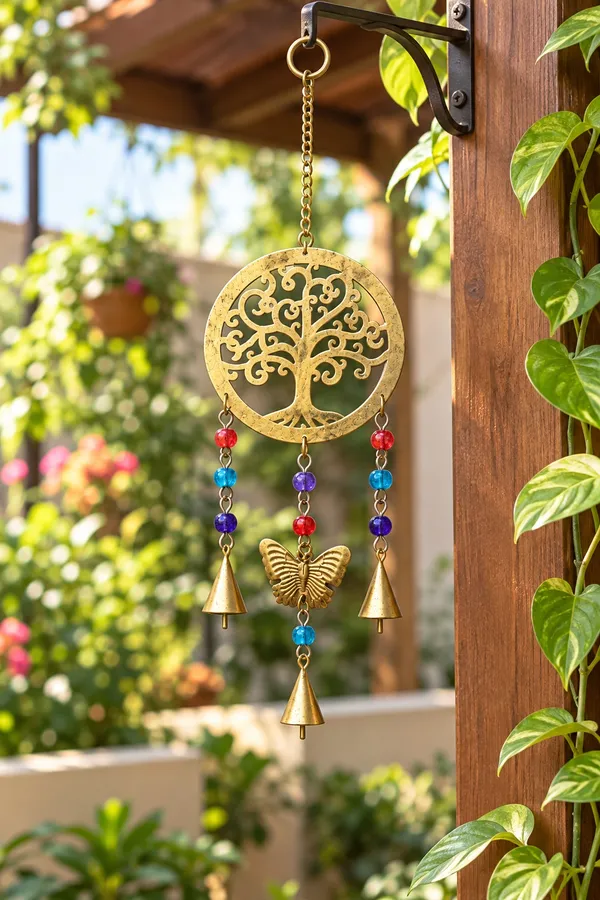 Pack_of_2_Metal_Tree_of_Life_Wall_Hanging_Wind_Chimes_with_Butterfly,_Colorful_Beads_&_Bells_for_Home,_Door,_Balcony_&_Garden_Décor_