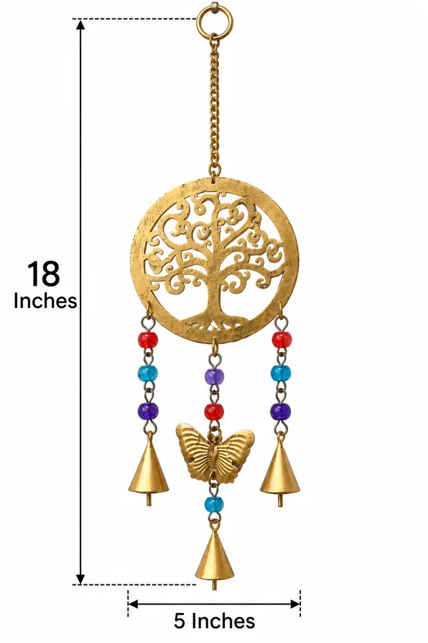 Pack_of_2_Metal_Tree_of_Life_Wall_Hanging_Wind_Chimes_with_Butterfly,_Colorful_Beads_&_Bells_for_Home,_Door,_Balcony_&_Garden_Décor_