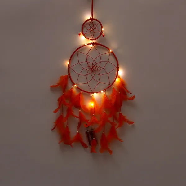 Pack_of_4_Light_Up_Dream_Catchers_Feather_Wall_Hanging_Set_(Red,_Yellow,_Orange,_Pink)_with_Lights_for_Bedroom,_Balcony_&_Festive